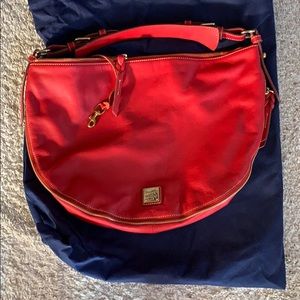 Red boho bag